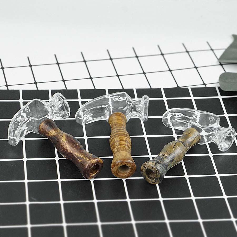4.6'' Glass Hookah Bong water pipes Smoking Silicone Hand Pipe wax oil rigs Mini Hammer Shape
4.6'' Glass Hookah Bong water pipes Smoking Silicone Hand Pipe wax oil rigs Mini Hammer Shape