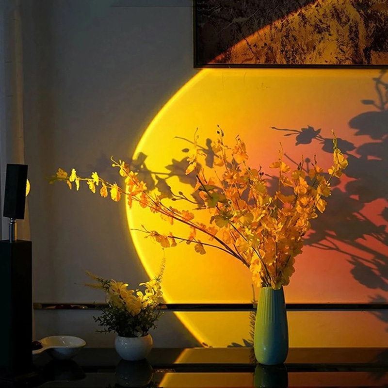 Astronaut USB Powered Light 360 Robot Lighting LED Projector Night Lights Rainbow Sunset Lamp Selfie Bedroom