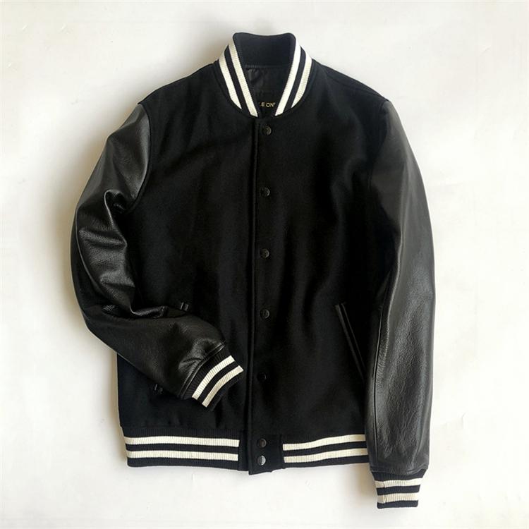 Men's Jackets 2021 Winter Real Leather Sleeves Varsity Jacket Men Wool Baseball Letterman Coat Plus Size 5XL, Black
Men's Jackets 2021 Winter Real Leather Sleeves Varsity Jacket Men Wool Baseball Letterman Coat Plus Size 5XL, Black