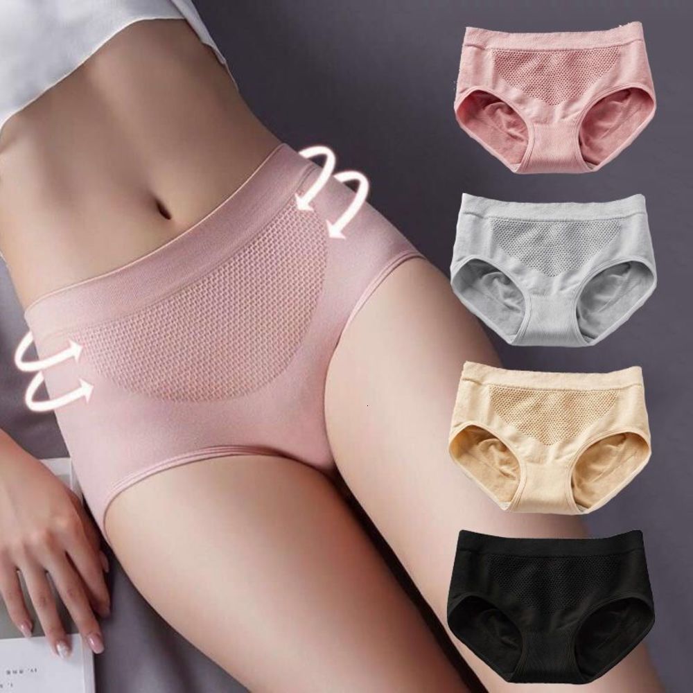 New seamless middle waist underwear women's 3D honeycomb briefs cotton crotch trouser head, Black;pink
New seamless middle waist underwear women's 3D honeycomb briefs cotton crotch trouser head, Black;pink