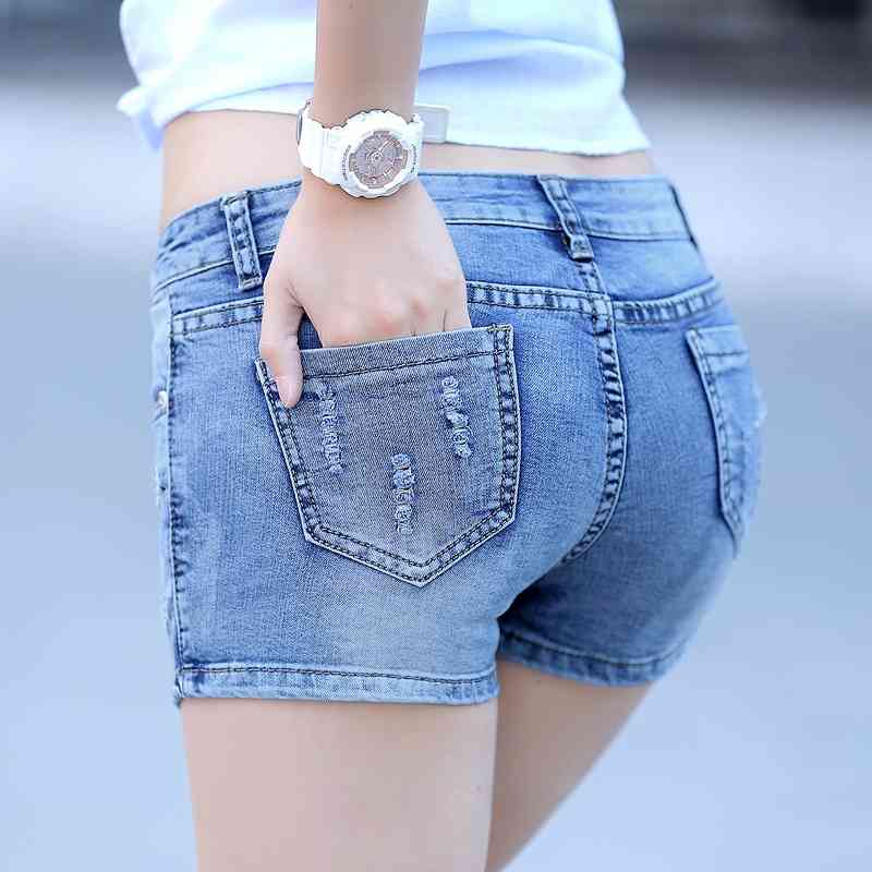 Summer Fashion Skort Shorts Denim Korean Style Plus Size S-3XL Women's Skorts Skirt Sli Sexy Woman Short Jeans Feminino 210611