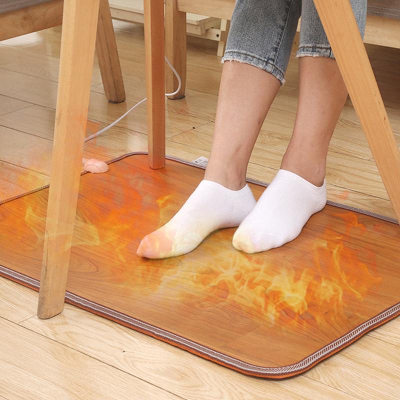 

Carpets Random Foot Feet Warmer Electric Heating Mat Leg Thermostat Carpet Toes Warming Heater Pads For Home Office, Color random