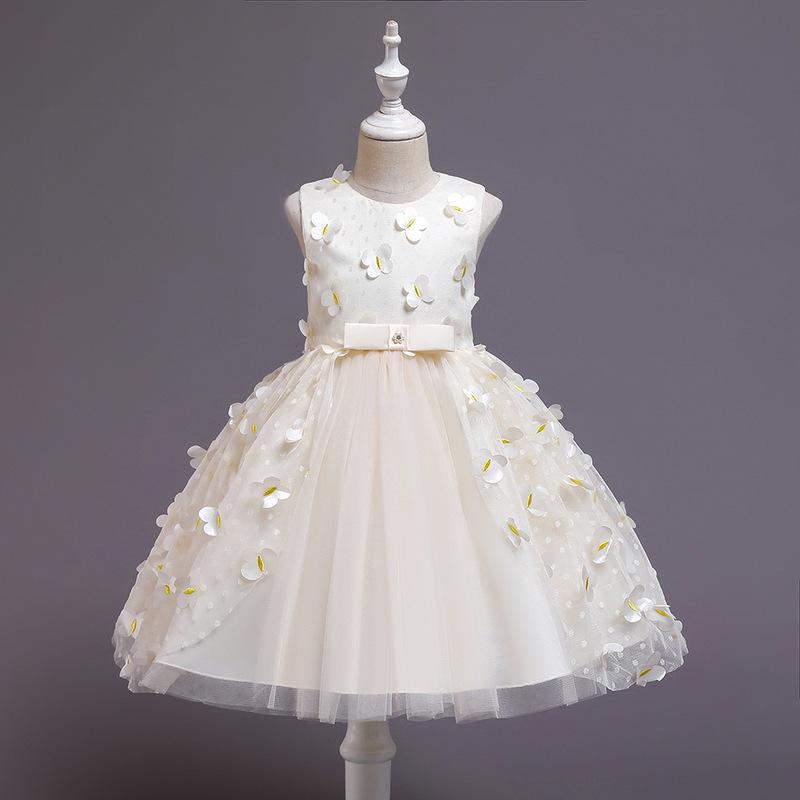 Girl's Dresses Flower Girls Crystal Embroidery Tulle Lace Sleeveless Appliques Pearls O-Neck Knee-Length Kids Party Princess Gown F206, Blue
Girl's Dresses Flower Girls Crystal Embroidery Tulle Lace Sleeveless Appliques Pearls O-Neck Knee-Length Kids Party Princess Gown F206, Blue