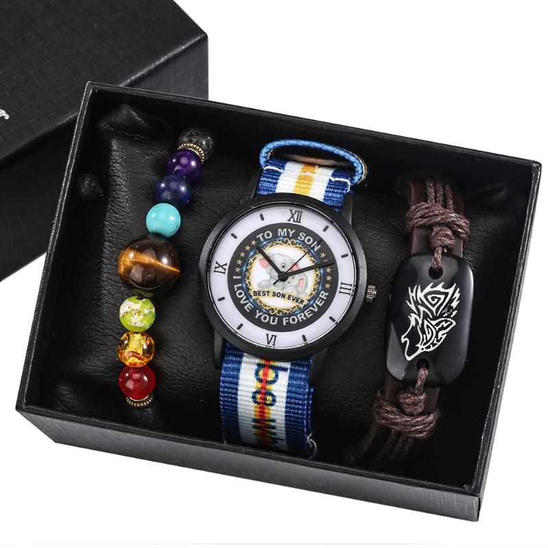 Wristwatches Men Quartz Watch Bracelet Gift Set For Boy Kid Nylon Strap Sport Wristwatch Paper Gift Box Relogio Masculino, Watch gift set 02
Wristwatches Men Quartz Watch Bracelet Gift Set For Boy Kid Nylon Strap Sport Wristwatch Paper Gift Box Relogio Masculino, Watch gift set 02