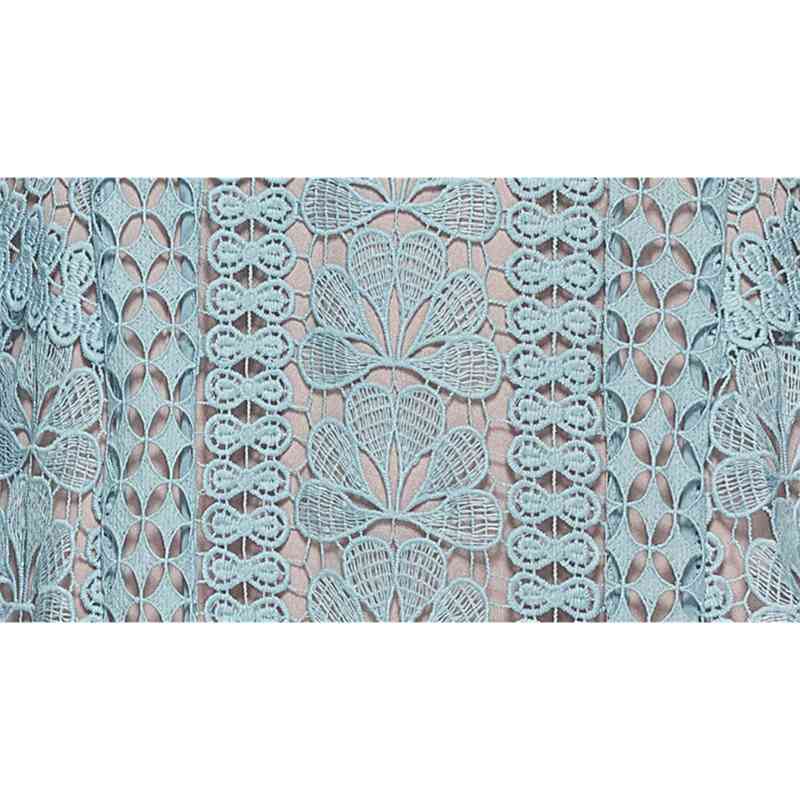 Arrive High-End Custom Self Portrait Dress Women Floral Lace Hollow Out Summer Dresses Size S M L 210520