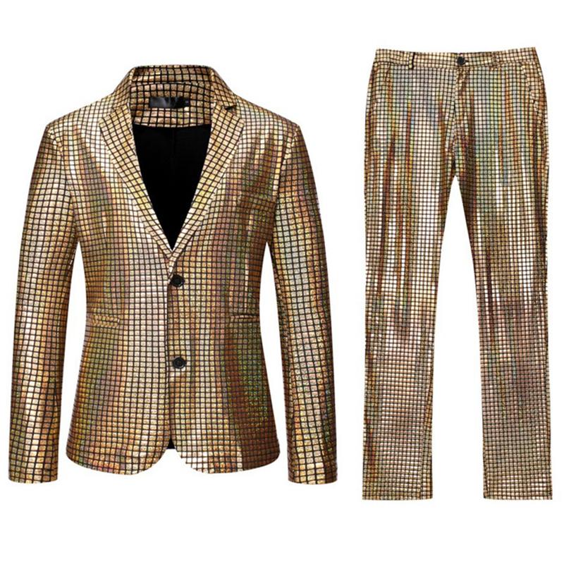 Men's Suits & Blazers Mens Shiny Sequins Suit Jacket Blazer Single Breasted 2 Pieces (Blazer+Pants) Party Stage Wedding Banquet Tuxedo Men, Sliver
Men's Suits & Blazers Mens Shiny Sequins Suit Jacket Blazer Single Breasted 2 Pieces (Blazer+Pants) Party Stage Wedding Banquet Tuxedo Men, Sliver