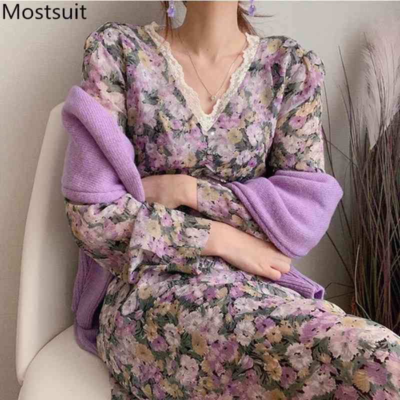 Korean Floral Printed Vintage Long Dress Women Sleeve Lace V-neck Belted A-line Dresses Elegant Fashion Ladies Vestido 210518, Red
Korean Floral Printed Vintage Long Dress Women Sleeve Lace V-neck Belted A-line Dresses Elegant Fashion Ladies Vestido 210518, Red
