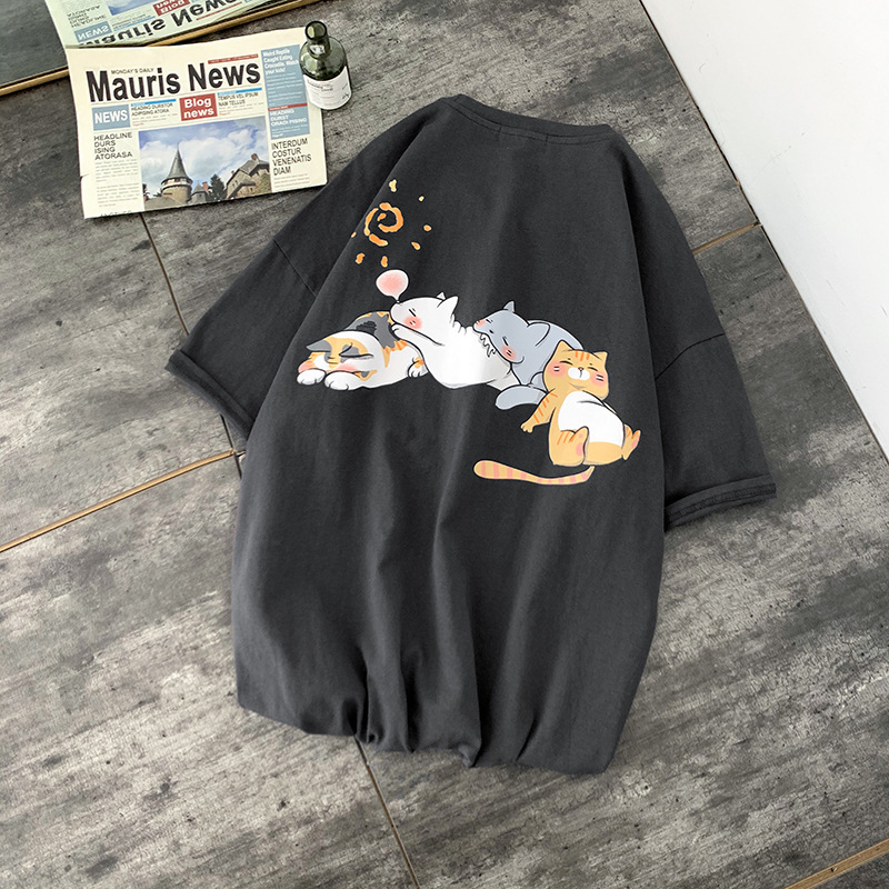 Spring and summer fashion t shirt tide brand wild personality leisure animal print printing short sleeve trend loose mens clothing, Blue
Spring and summer fashion t shirt tide brand wild personality leisure animal print printing short sleeve trend loose mens clothing, Blue
