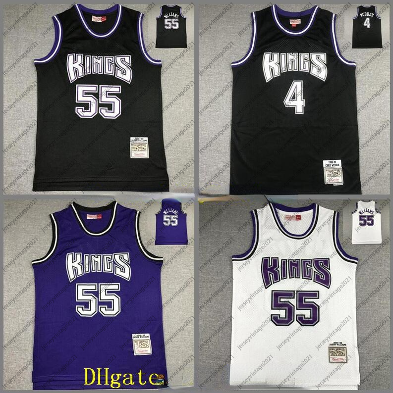 Retro Men basketball SacramentoCity Team Chris 4 Webber Jason 55 Williams Mitchell&Ness black blue 1998-99 Hardwoods Classic Jersey 
Retro Men basketball SacramentoCity Team Chris 4 Webber Jason 55 Williams Mitchell&Ness black blue 1998-99 Hardwoods Classic Jersey