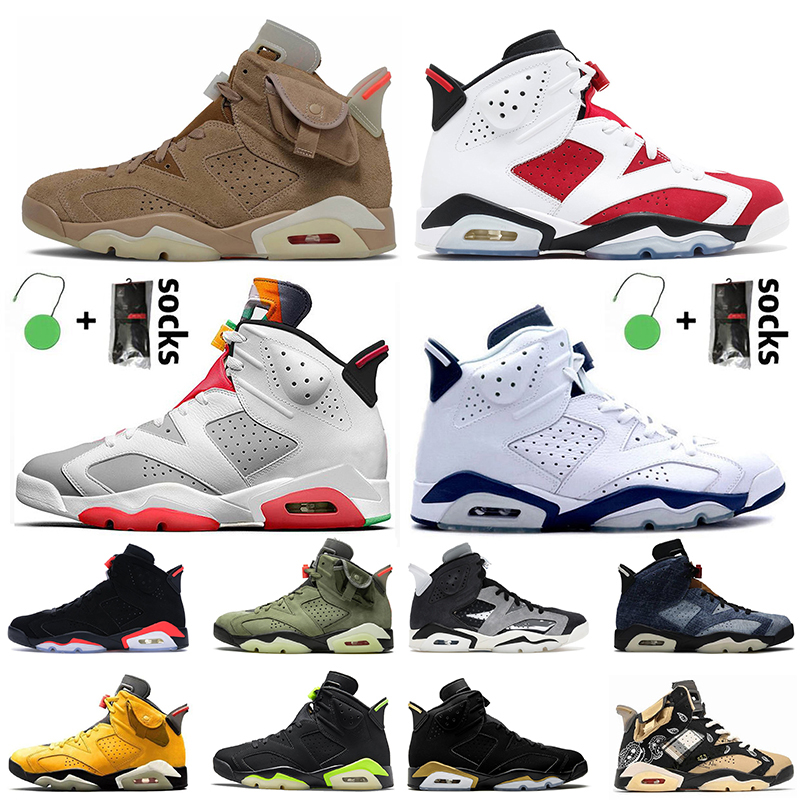 2021 Men Women 6s Basketball Shoes Jumpman 6 Travis British Khaki Midnight Navy Sneakers Black Infrared Yellow Cactus Jack Carmine Electric
2021 Men Women 6s Basketball Shoes Jumpman 6 Travis British Khaki Midnight Navy Sneakers Black Infrared Yellow Cactus Jack Carmine Electric