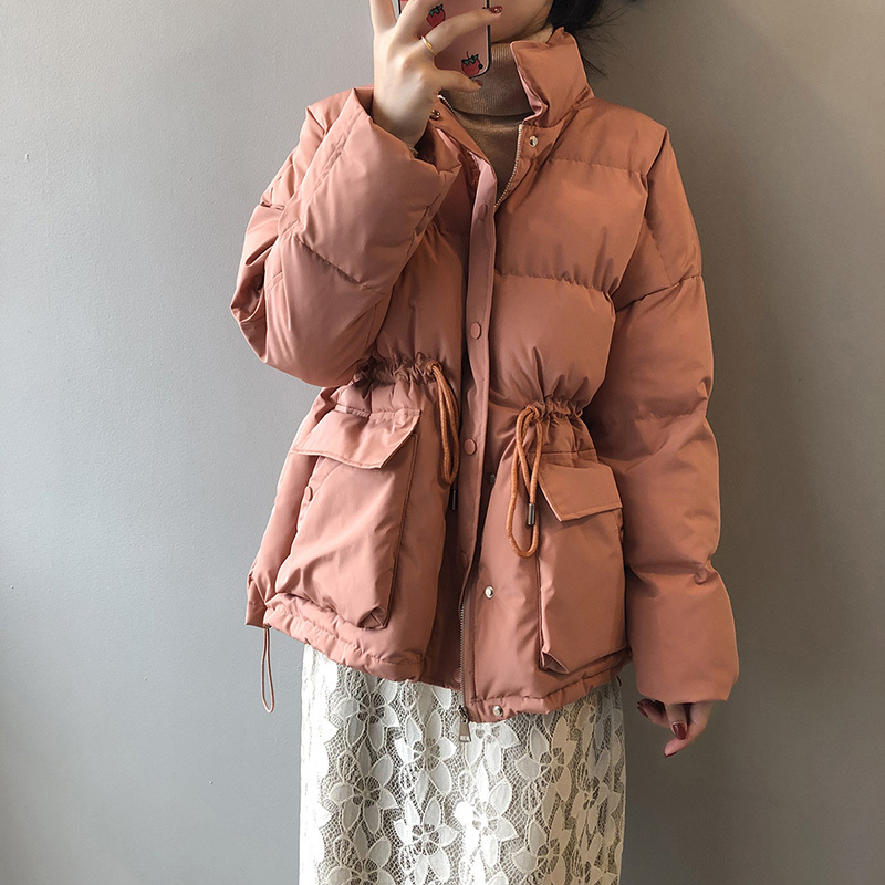 Winter Warm Bread Padded Jacket Women's Stand Up Collar Drawstring Waist Cotton Oversized Chic Coat Female 210520, Black
Winter Warm Bread Padded Jacket Women's Stand Up Collar Drawstring Waist Cotton Oversized Chic Coat Female 210520, Black