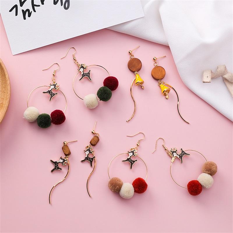 Dangle & Chandelier Japanese And Korean Cartoon Deer Drop Oil Colored Hair Ball Spiral Wood Geometric Round Tassel Long Earrings For Women J
Dangle & Chandelier Japanese And Korean Cartoon Deer Drop Oil Colored Hair Ball Spiral Wood Geometric Round Tassel Long Earrings For Women J