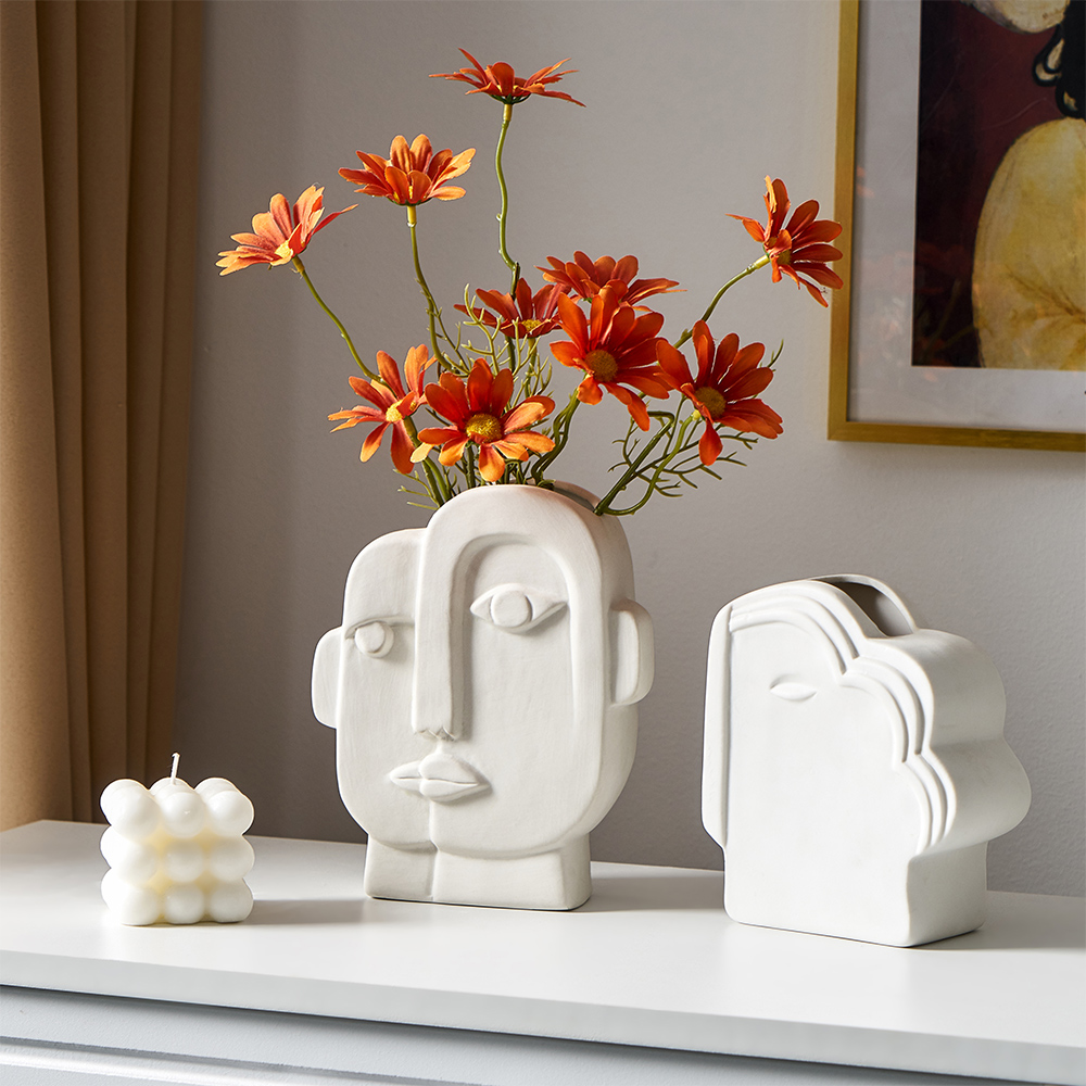 Nordic Home Decor Ceramic Vase for Flowers Ins Human Face Design Living Room Decor Home Vase Pot for Dried Flower White Vase
Nordic Home Decor Ceramic Vase for Flowers Ins Human Face Design Living Room Decor Home Vase Pot for Dried Flower White Vase