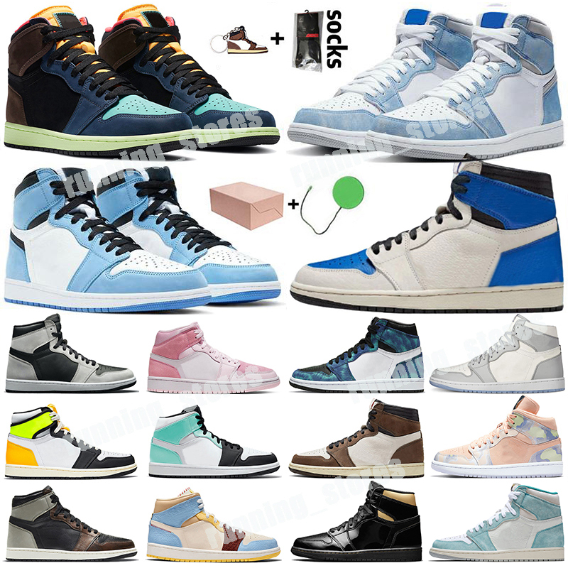 1 Travis x Fragment Military Basketball Shoes Men 1s University Blue Hyper Royal Chicago Digital Pink OG Patina Scotts Jordan Shadow Trainers Sneakers, Alternate travis cactus 40-47