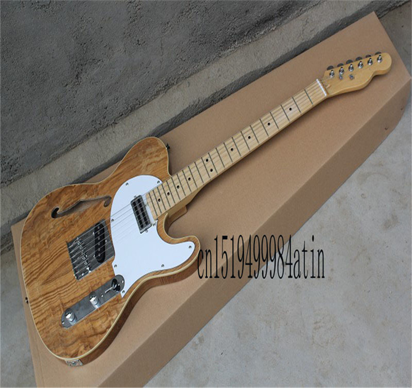 Top Quality 2021 new Semi-hollow models Telecaster single F-hole wood color electric guitar
Top Quality 2021 new Semi-hollow models Telecaster single F-hole wood color electric guitar