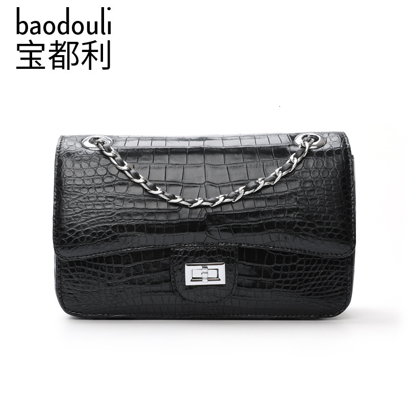 Messenger BagsAlligator Leather Sachet Fashion 2021 Single Shoulder Chain Messenger Women's Bag