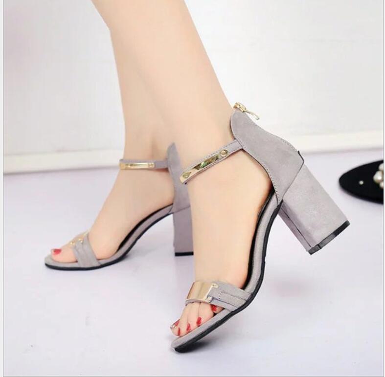 Dress Shoes Women Sandals Summer Classic Slip On Woman Waterproof Party Women's Wedding Block Heel Roman, Gray
Dress Shoes Women Sandals Summer Classic Slip On Woman Waterproof Party Women's Wedding Block Heel Roman, Gray