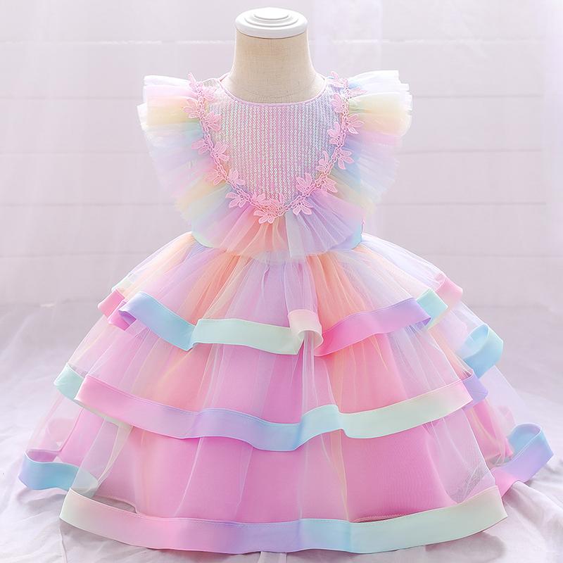 Girl's Dresses 2022 Flower Kids Clothes Baptism 2 1 Year Birthday Dress For Baby Girl Clothing Princess Colorful Party Child Costume, Red;yellow
Girl's Dresses 2022 Flower Kids Clothes Baptism 2 1 Year Birthday Dress For Baby Girl Clothing Princess Colorful Party Child Costume, Red;yellow