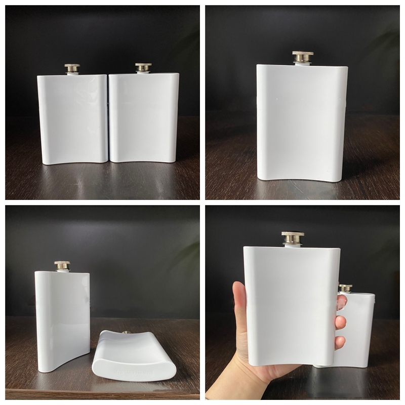 8oz Blank Sublimation Portable 304 Stainless Steel Hip Flask Flagon Whisky Wine Alcohol Bottle VT1930 Free shipping