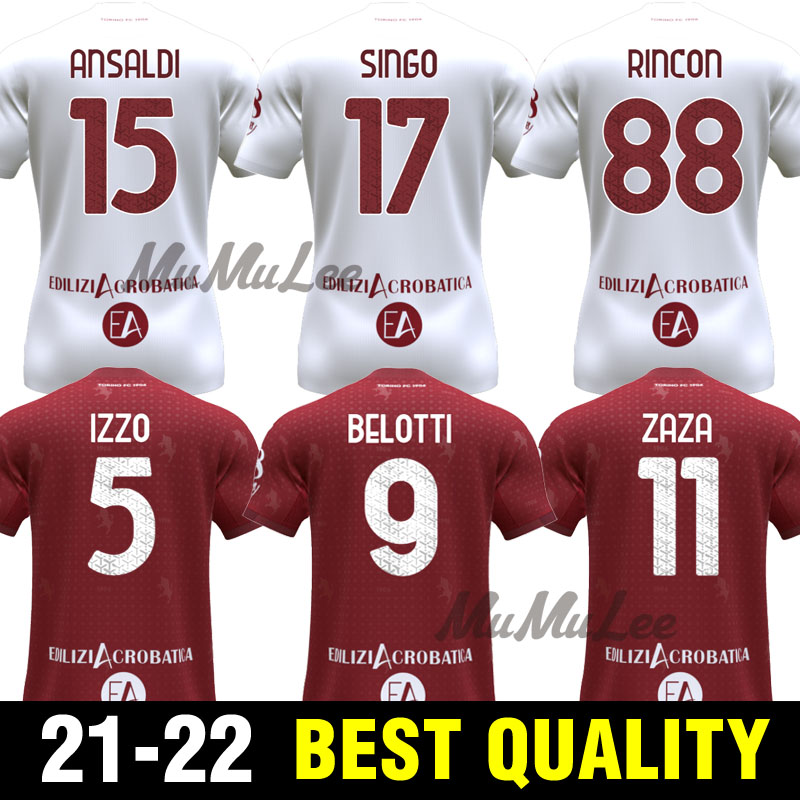 2021 2022 Torino FC Soccer Jerseys maglia da calcio BELOTTI FALQUE IZZO NKOULOU ZAZA BASELLI 21 22 maillot de football Shirt Tops
2021 2022 Torino FC Soccer Jerseys maglia da calcio BELOTTI FALQUE IZZO NKOULOU ZAZA BASELLI 21 22 maillot de football Shirt Tops