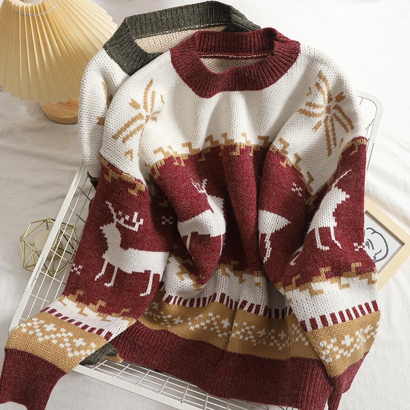 Women's Sweaters XFPV 2021 Autumn Winter Arrivals Thickened Contrast Sweater Pullover Round Long Sleeve Korean Slim Top Women SM1132, White;black
Women's Sweaters XFPV 2021 Autumn Winter Arrivals Thickened Contrast Sweater Pullover Round Long Sleeve Korean Slim Top Women SM1132, White;black