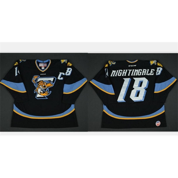 Vintage 009 Jared Nightingale- Toledo Walleye ECHL Captains' Club Game-Worn Jersey Hockey Jersey or custom any name or number retro Jer, White
Vintage 009 Jared Nightingale- Toledo Walleye ECHL Captains' Club Game-Worn Jersey Hockey Jersey or custom any name or number retro Jer, White