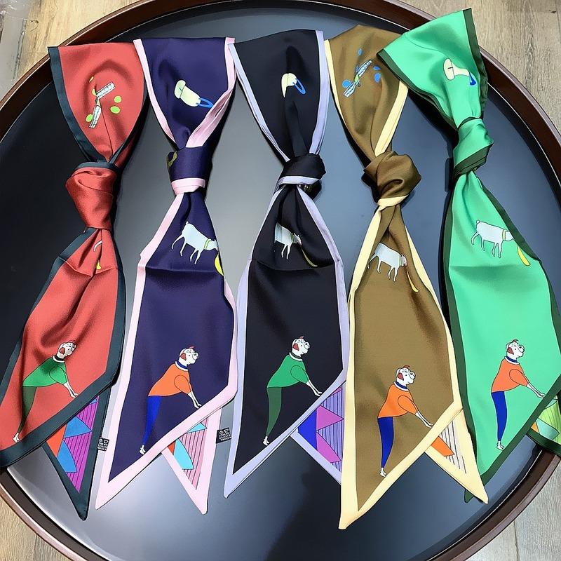 Scarves Matagorda 100% Silk Satins Animal Double Printing Woman Skinny Scarf Neckerchief Headscarf Bag Decoration Ribbon
Scarves Matagorda 100% Silk Satins Animal Double Printing Woman Skinny Scarf Neckerchief Headscarf Bag Decoration Ribbon