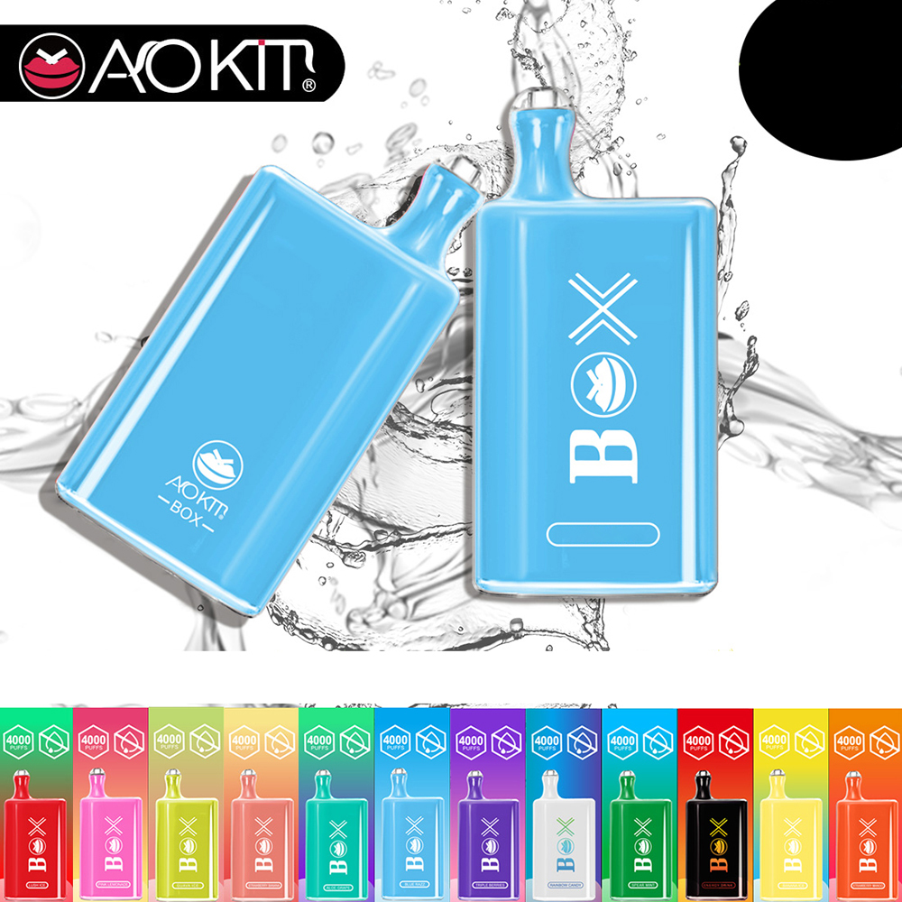 Authentic Aokit Box Disposable E cigarettes 4000 Puffs Vape Pen 1500mAh Battery Portable Vaporizer 10ml Capacity Pre-Filled Carts Cartridge
Authentic Aokit Box Disposable E cigarettes 4000 Puffs Vape Pen 1500mAh Battery Portable Vaporizer 10ml Capacity Pre-Filled Carts Cartridge