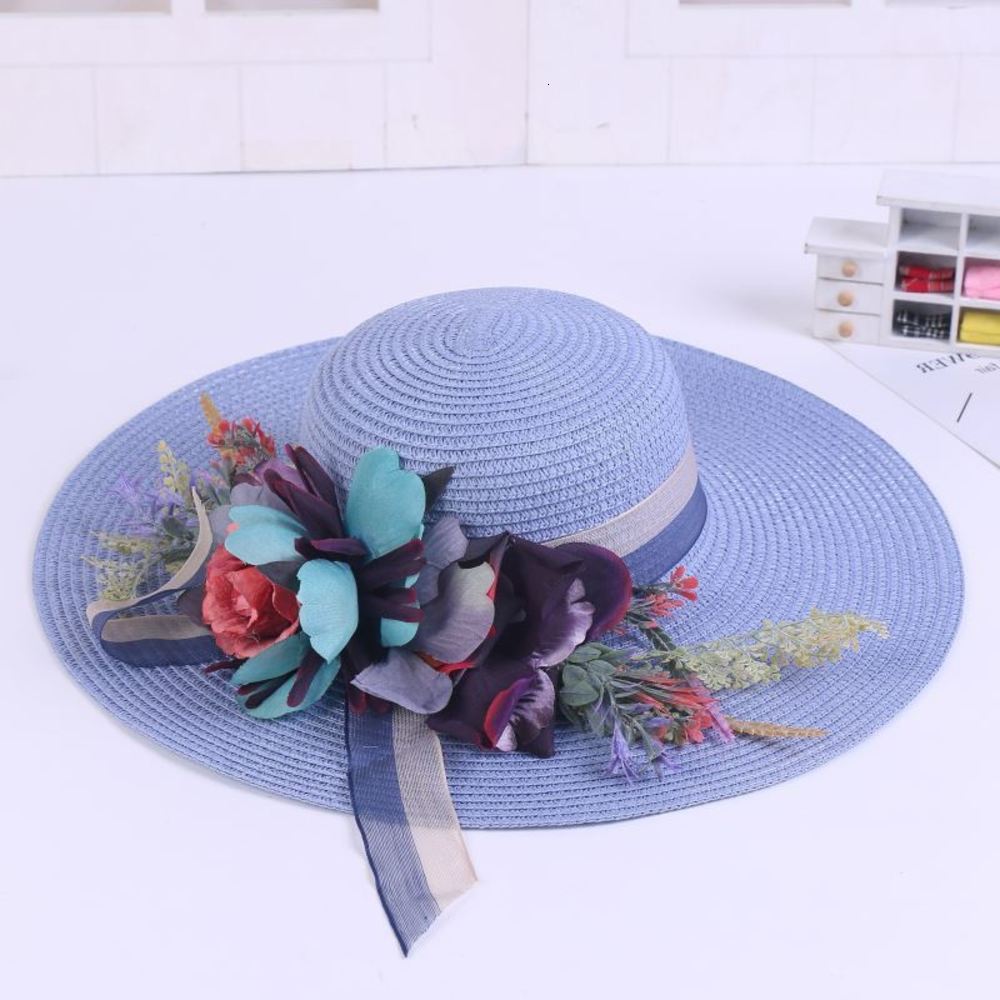 Sun hat Mesh bow flower big edge Women's outdoor summer seaside holiday Beach sun Hat, Blue;gray
Sun hat Mesh bow flower big edge Women's outdoor summer seaside holiday Beach sun Hat, Blue;gray