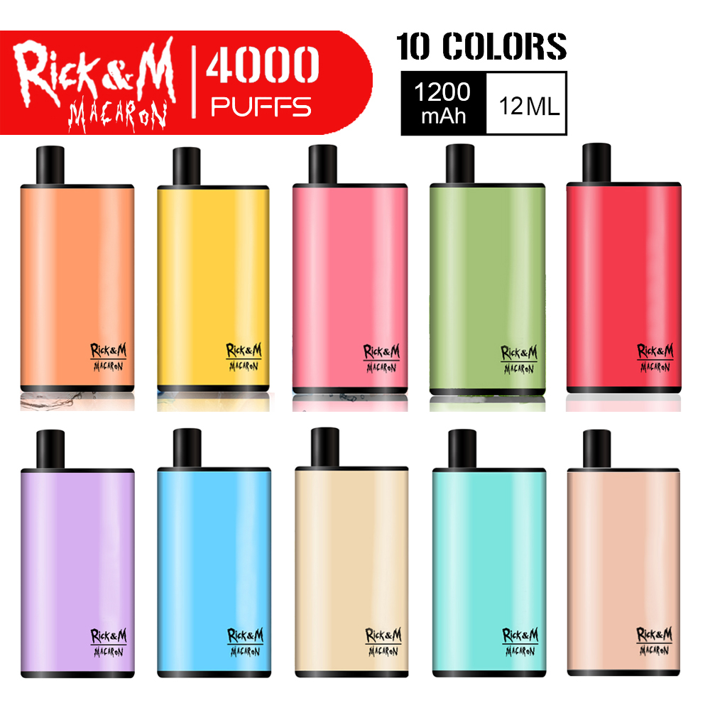 Original RandM RickM Macaron Disposable Pod E Cigarette With 1200mAh Battery 4000 Puffs Smoking Vape Pen VS air bar box
Original RandM RickM Macaron Disposable Pod E Cigarette With 1200mAh Battery 4000 Puffs Smoking Vape Pen VS air bar box