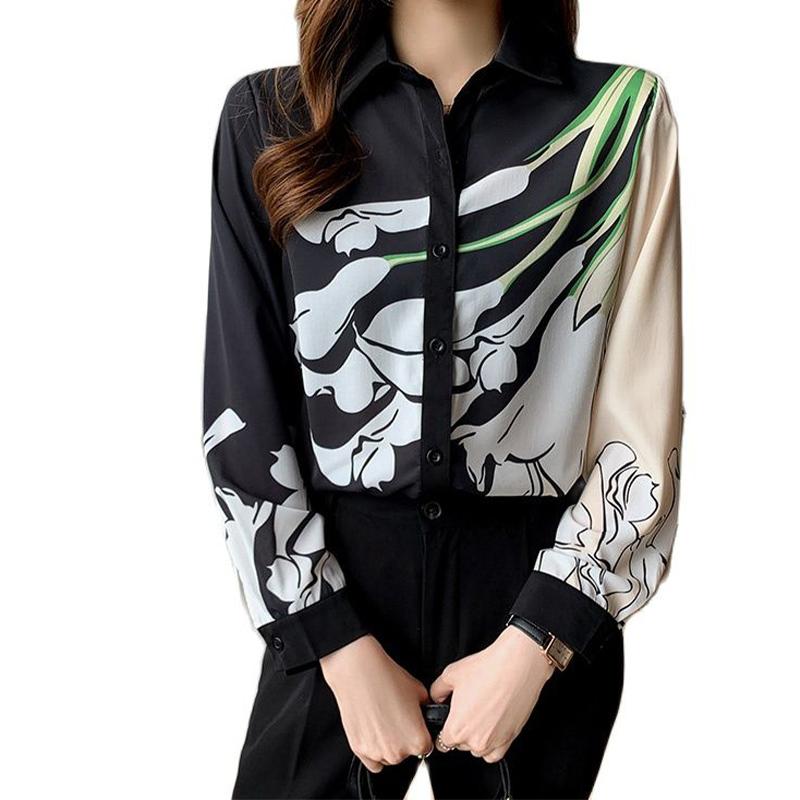 Women's Blouses & Shirts Retro Shirt 2022 Spring And Autumn Design Sense Positioning Printing Chiffon Contrast Blouse Fashion Clothing, White
Women's Blouses & Shirts Retro Shirt 2022 Spring And Autumn Design Sense Positioning Printing Chiffon Contrast Blouse Fashion Clothing, White