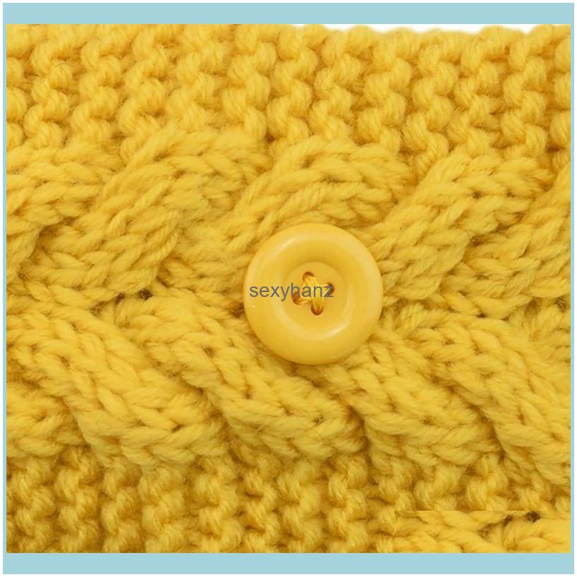 Headbands Jewelry Winter Knitted Ear Warmer Headband Women With Button Head Wrap Hairband Girls Elegant Hair Band Elastic Aessories Drop Del
Headbands Jewelry Winter Knitted Ear Warmer Headband Women With Button Head Wrap Hairband Girls Elegant Hair Band Elastic Aessories Drop Del