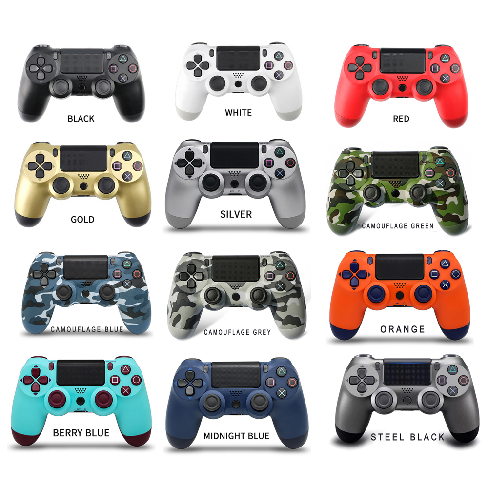 Handheld Bluetooth Wireless Controller without Logo 22 Colors Vibration Joystick Video Game Gamepad for Sony PS4 Play Station от DHgate WW