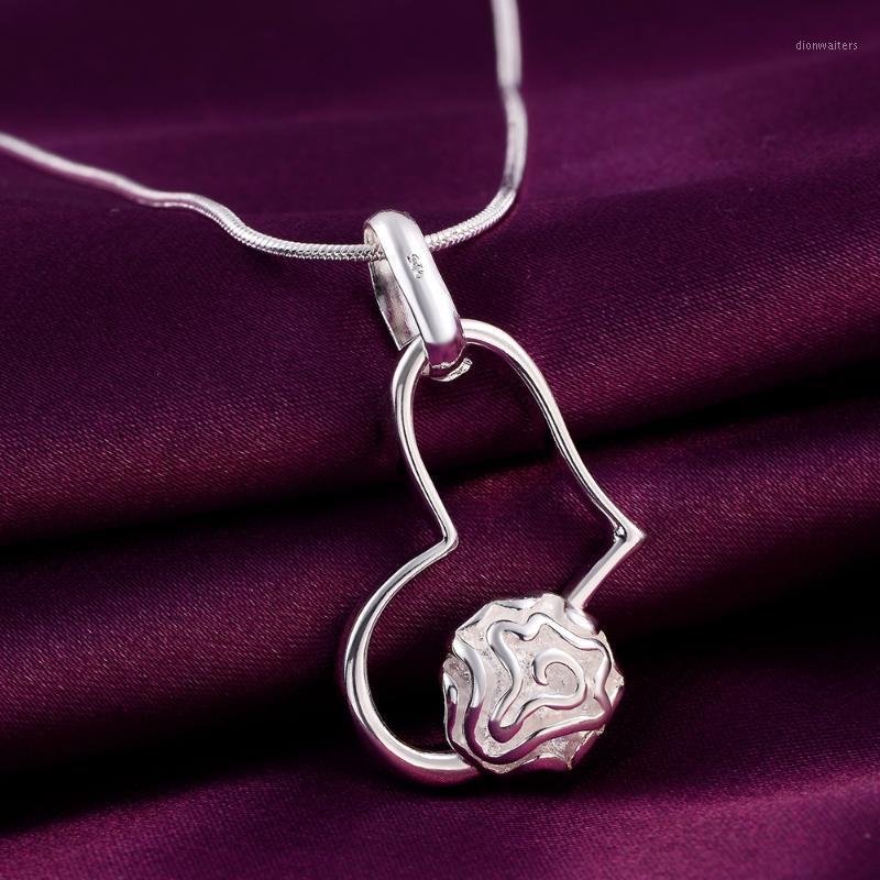 Sterling Silver Necklace For Women Heart Rose Flower Pendant 18 Inches Christmas Gifts High Quality Wedding Party Jewelry Chains
Sterling Silver Necklace For Women Heart Rose Flower Pendant 18 Inches Christmas Gifts High Quality Wedding Party Jewelry Chains