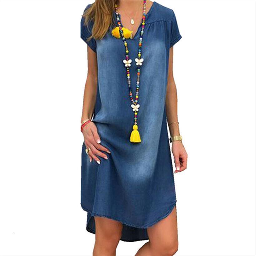 summer denim distressed blue women dress v neck short sleeve mini plus size irregular vestidos, Black;gray
summer denim distressed blue women dress v neck short sleeve mini plus size irregular vestidos, Black;gray