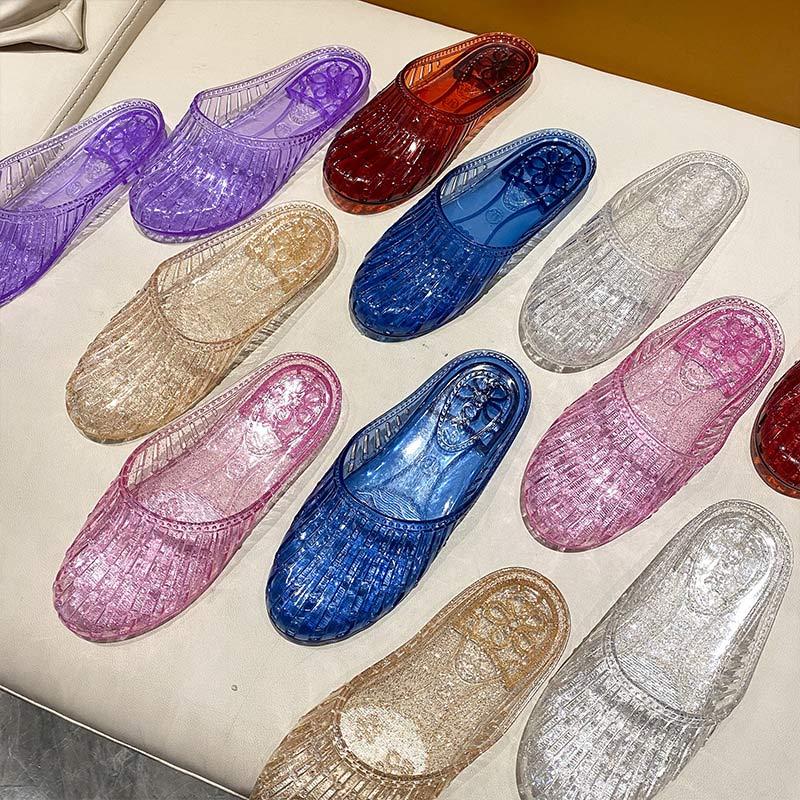 Slippers Women Jelly Shoes Flats Transparent Hollow Out Casual Ladies Sandals Round Toe Slip On Female Shoe 2021 Summer, Black
Slippers Women Jelly Shoes Flats Transparent Hollow Out Casual Ladies Sandals Round Toe Slip On Female Shoe 2021 Summer, Black