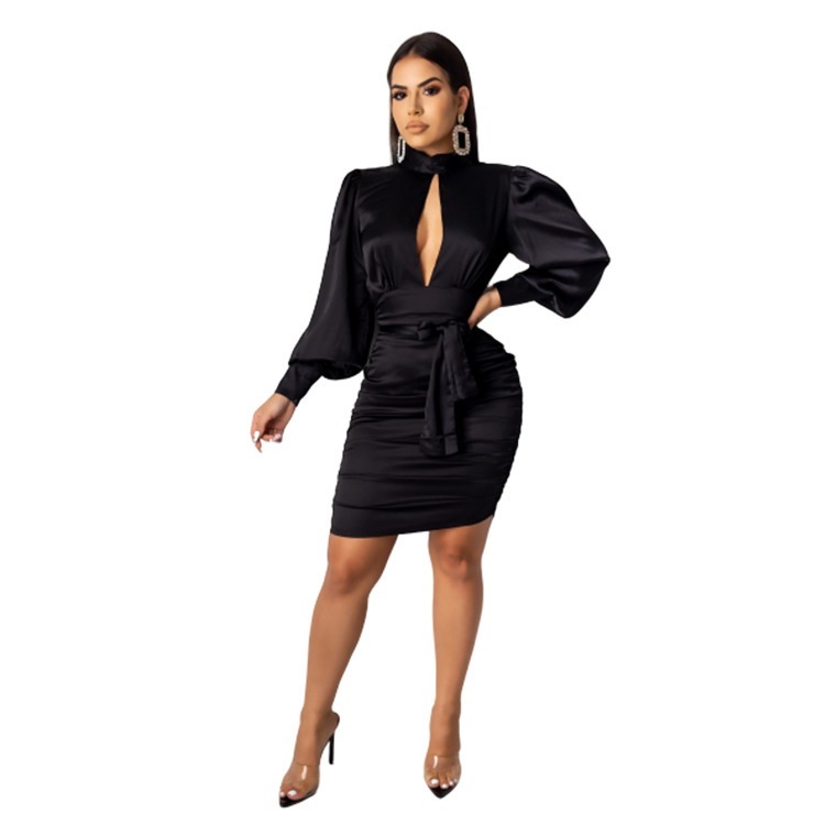 2020 Spring Summer Mini Dress Women O-Neck Long Sleeve Solid Hollow Out Sashes Sexy Fashion Night Club Sheath Mini Dress, Black;gray
2020 Spring Summer Mini Dress Women O-Neck Long Sleeve Solid Hollow Out Sashes Sexy Fashion Night Club Sheath Mini Dress, Black;gray