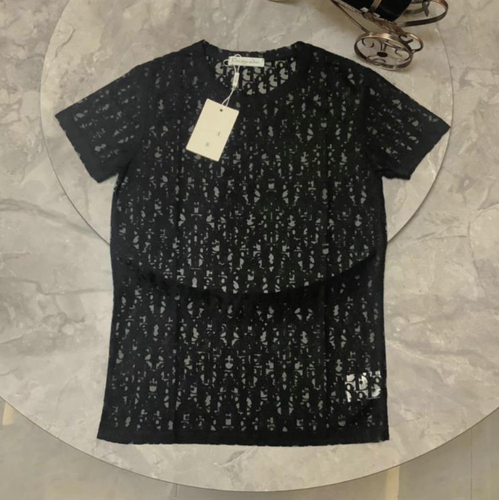 Fashion Streetwear Men's T-Shirts designer shirts letter White Black Crop tops Blouse Lace hollow out sheer hip hop party t Shirt Ladie
Fashion Streetwear Men's T-Shirts designer shirts letter White Black Crop tops Blouse Lace hollow out sheer hip hop party t Shirt Ladie
