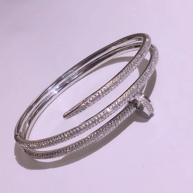 Nail Real 18K Gold Silver Bracelets Bangles Lovers Couples with Double layer Full Diamond Love Bracelet for wedding or girlfriends gift
Nail Real 18K Gold Silver Bracelets Bangles Lovers Couples with Double layer Full Diamond Love Bracelet for wedding or girlfriends gift