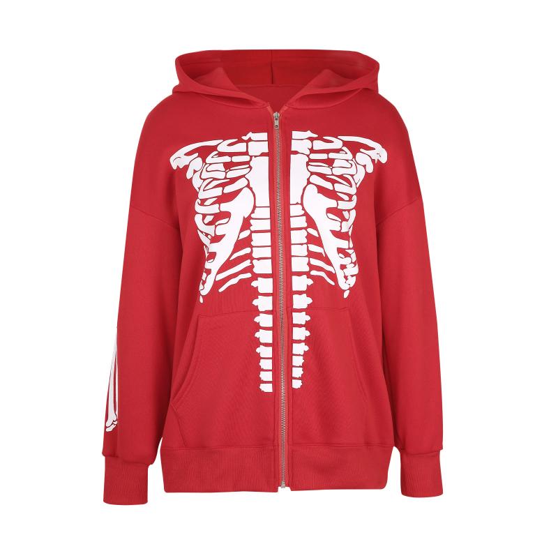 Women' Hoodies & Sweatshirts Women Skeleton Printed Pattern Hoodie, Zipper Open Front Long Sleeve Hooded Jacket, / M/ L/ XL/ XXL
Women' Hoodies & Sweatshirts Women Skeleton Printed Pattern Hoodie, Zipper Open Front Long Sleeve Hooded Jacket, / M/ L/ XL/ XXL