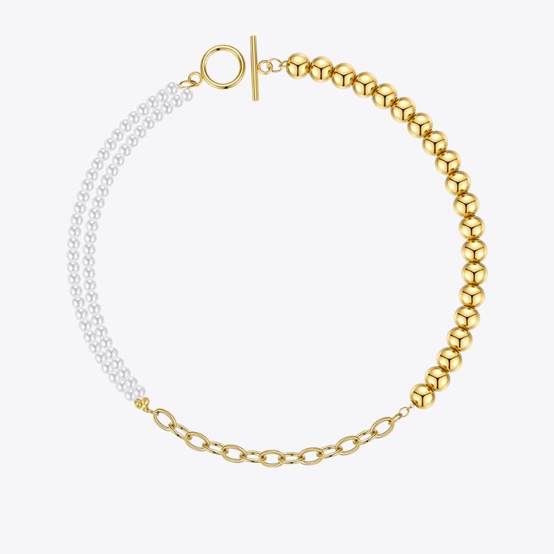 Balls Pearl Necklaces For Women Gold Color Necklace Stainless Steel Fashion Jewelry Choker Pulseras Naszyjnik P203173 Chains
Balls Pearl Necklaces For Women Gold Color Necklace Stainless Steel Fashion Jewelry Choker Pulseras Naszyjnik P203173 Chains