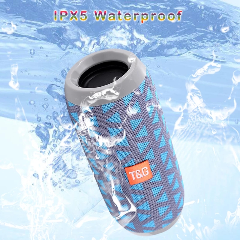TG117 Portable Bluetooth Speaker Wireless Bass Column Waterproof Outdoor Music Vibro Speakers TF Card Subwoofer Loudspeaker