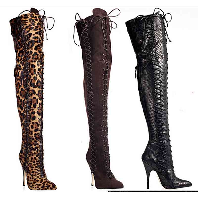 boots women's suede leather boots with shoelaces, knee high, gladiator style, high-heeled, stylish tfeb, Black
boots women's suede leather boots with shoelaces, knee high, gladiator style, high-heeled, stylish tfeb, Black