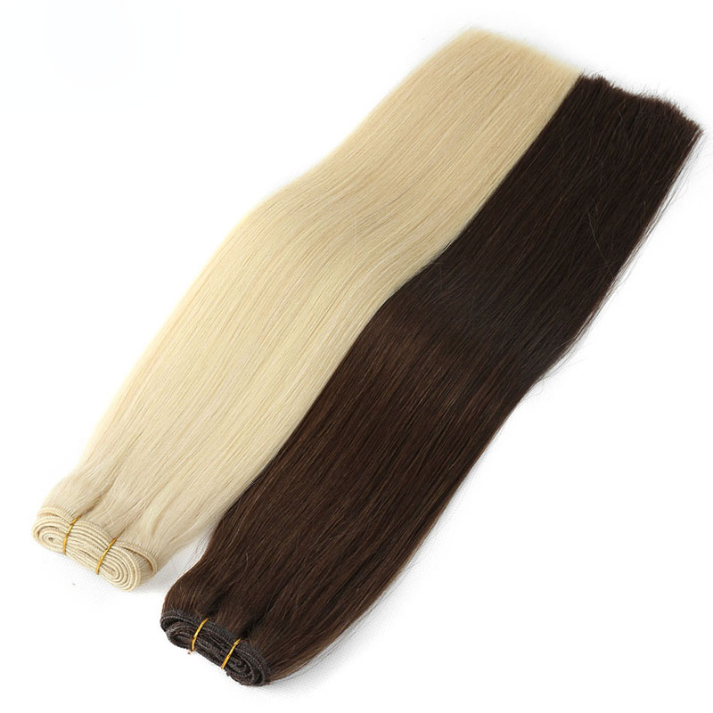 2024 New Arrival top quality silk straight wave 100 human hair bulk without weft straight hair bulk for braiding virgin remy blonde color 613 400gr lo