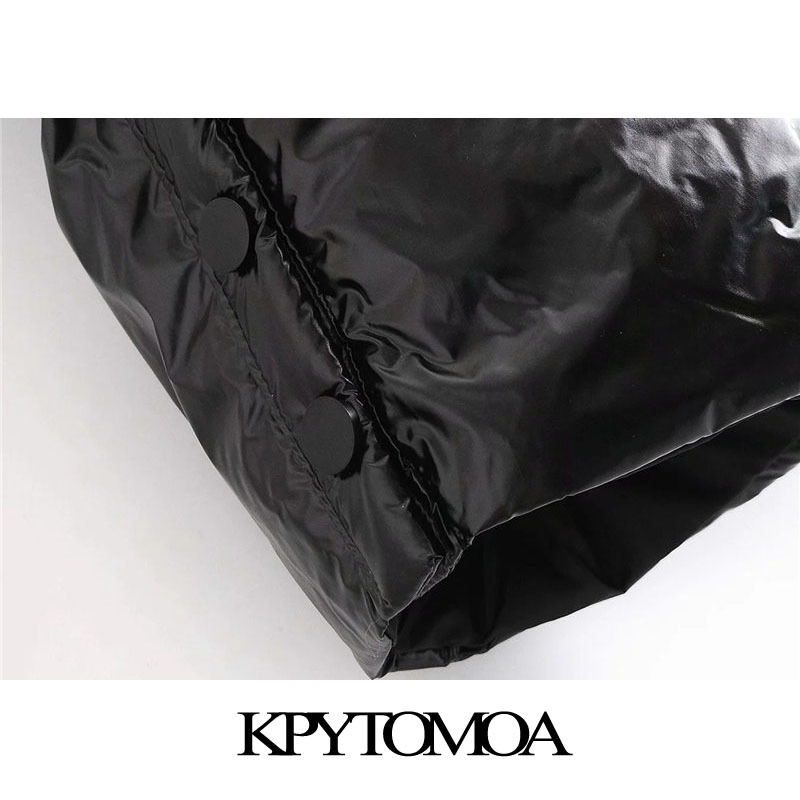 Women Fashion Winter Thick Warm Hooded Parka Loose Shiny Padded Jacket Coat Long Sleeve Female Outerwear 210420