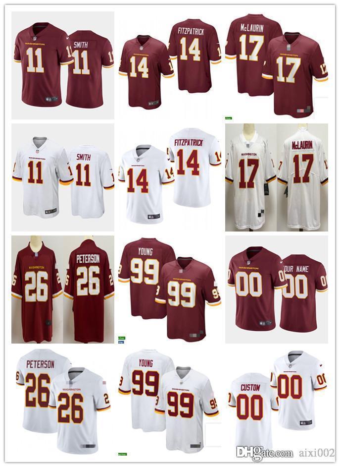 Men Women Youth 99 Chase Young 17 Terry McLaurin 14 Ryan Fitzpatrick 11 Alex Smith White red custom Football Jersey, Black;red
Men Women Youth 99 Chase Young 17 Terry McLaurin 14 Ryan Fitzpatrick 11 Alex Smith White red custom Football Jersey, Black;red