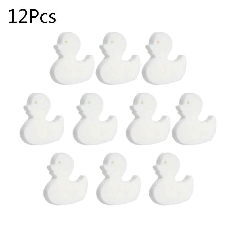 10Pcs White Driving Spa Spons Cartoon Eend Oil Absorbent Hot Tub Skimmer Scum Absorber Cleaners For Swimming Pool