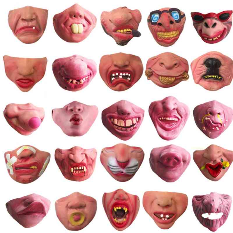 Masquerade ball Halloween bar party supplies performance mask snot half face mask funny vampire latex
Masquerade ball Halloween bar party supplies performance mask snot half face mask funny vampire latex