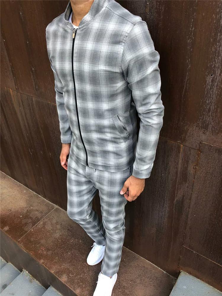Men's Tracksuits Plaid Sports Tracksuit Casual Jacket Track Street Fashion Trend Zipper NCZO
Men's Tracksuits Plaid Sports Tracksuit Casual Jacket Track Street Fashion Trend Zipper NCZO