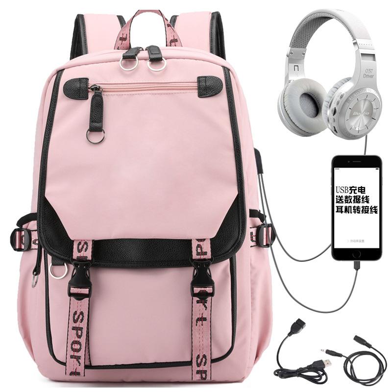 School Bags For Teenage Girls Backpack Women Cool Patchwork Large Capacity USB Charging Bookbags Youth Black Pink
School Bags For Teenage Girls Backpack Women Cool Patchwork Large Capacity USB Charging Bookbags Youth Black Pink